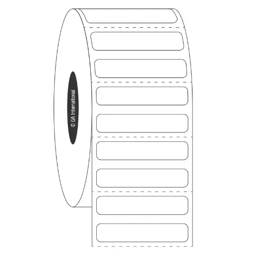 [FJT-169C1-4WH] Permanent Deep-Freeze Labels for Thermal-Transfer Printers – 1.25″ x 0.25″ #FJT-169C1-4WH