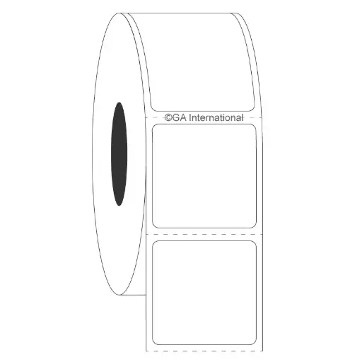 [FJT-29C1-1WH] Permanent Deep-Freeze Labels for Thermal-Transfer Printers – 1″ x 1″ #FJT-29C1-1WH