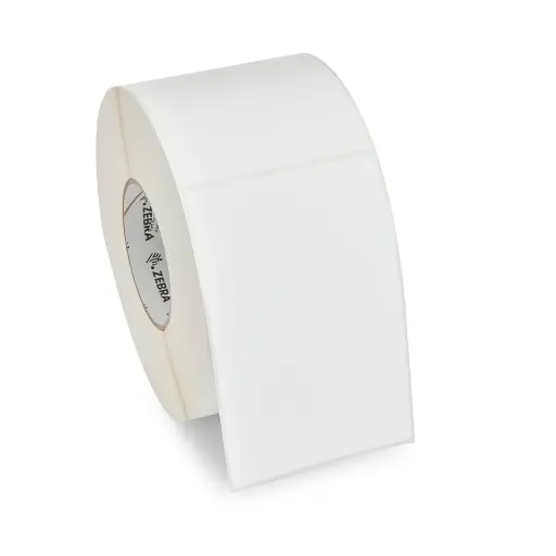 [10018340] Gấy in mã vach 4''x6'' (101.6x152.4mm), Z-Perform 1500T, Keo chết, Lõi 3in (76.2mm), 1000 tem /cuộn , 4/box, Hiệu Zebra