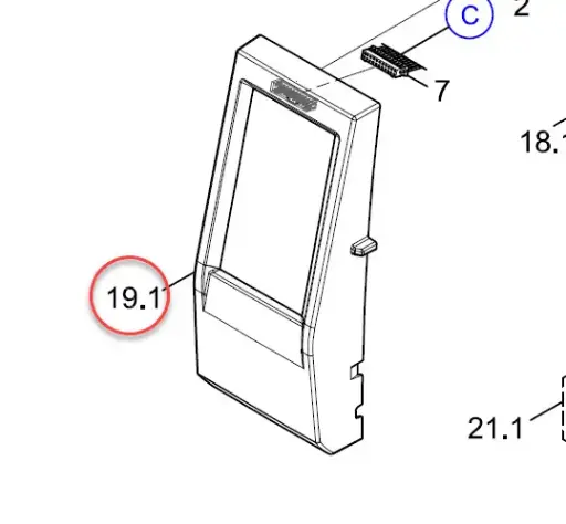[5978365.001] Bảng điều khiên cho máy in Cab EOS2/300, Mã: 5978365.001, Hiệu Cab